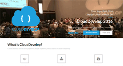 Desktop Screenshot of clouddevelop.org
